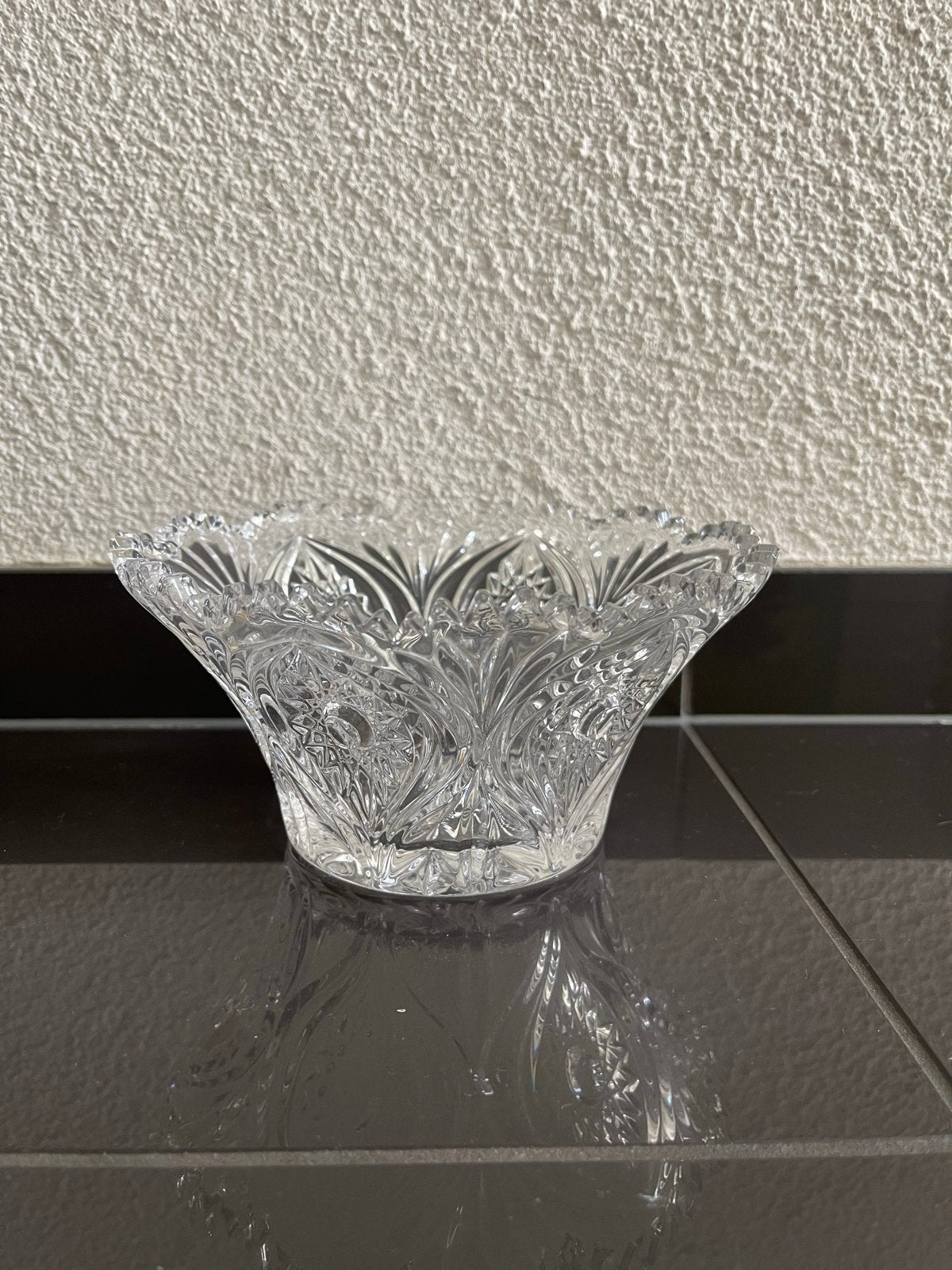 Prachtige kristallen schaal - decoratief en elegant, Antiek en Kunst, Antiek | Glas en Kristal, Ophalen