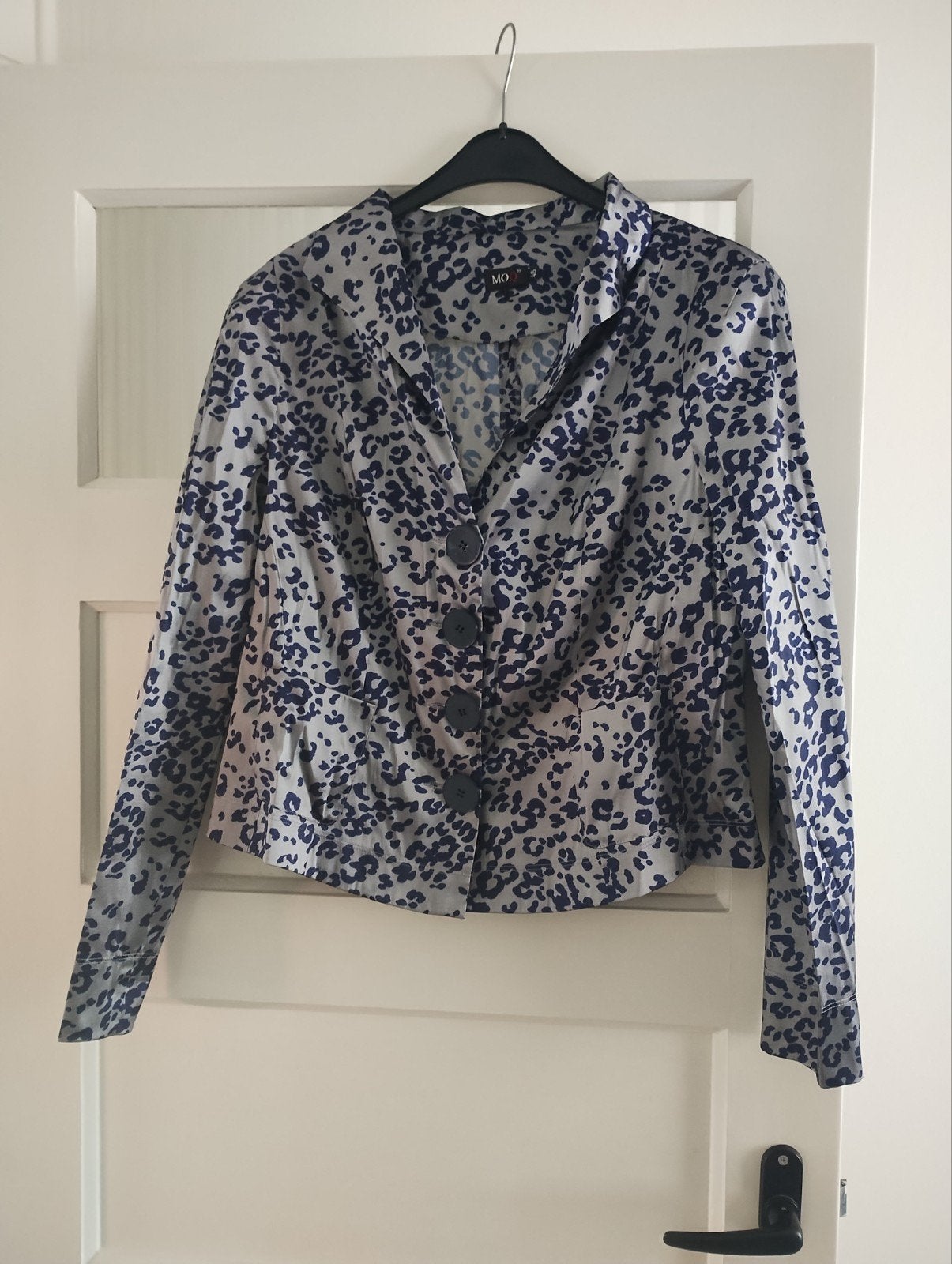 Jasje van Moq, maat 46., Blauw, Maat 46/48 (XL) of groter, Ophalen of Verzenden, Zo goed als nieuw