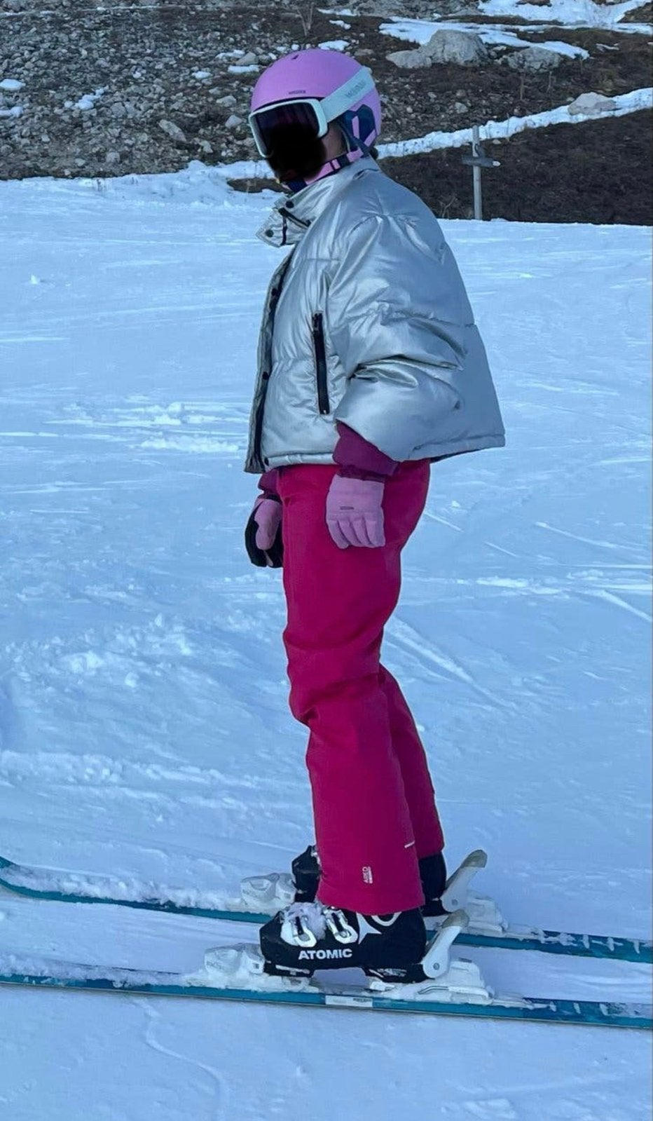 Ski outfit: Dare2B skibroek en H&M puffer ski-jas, Ophalen of Verzenden, Gebruikt, Maat 152