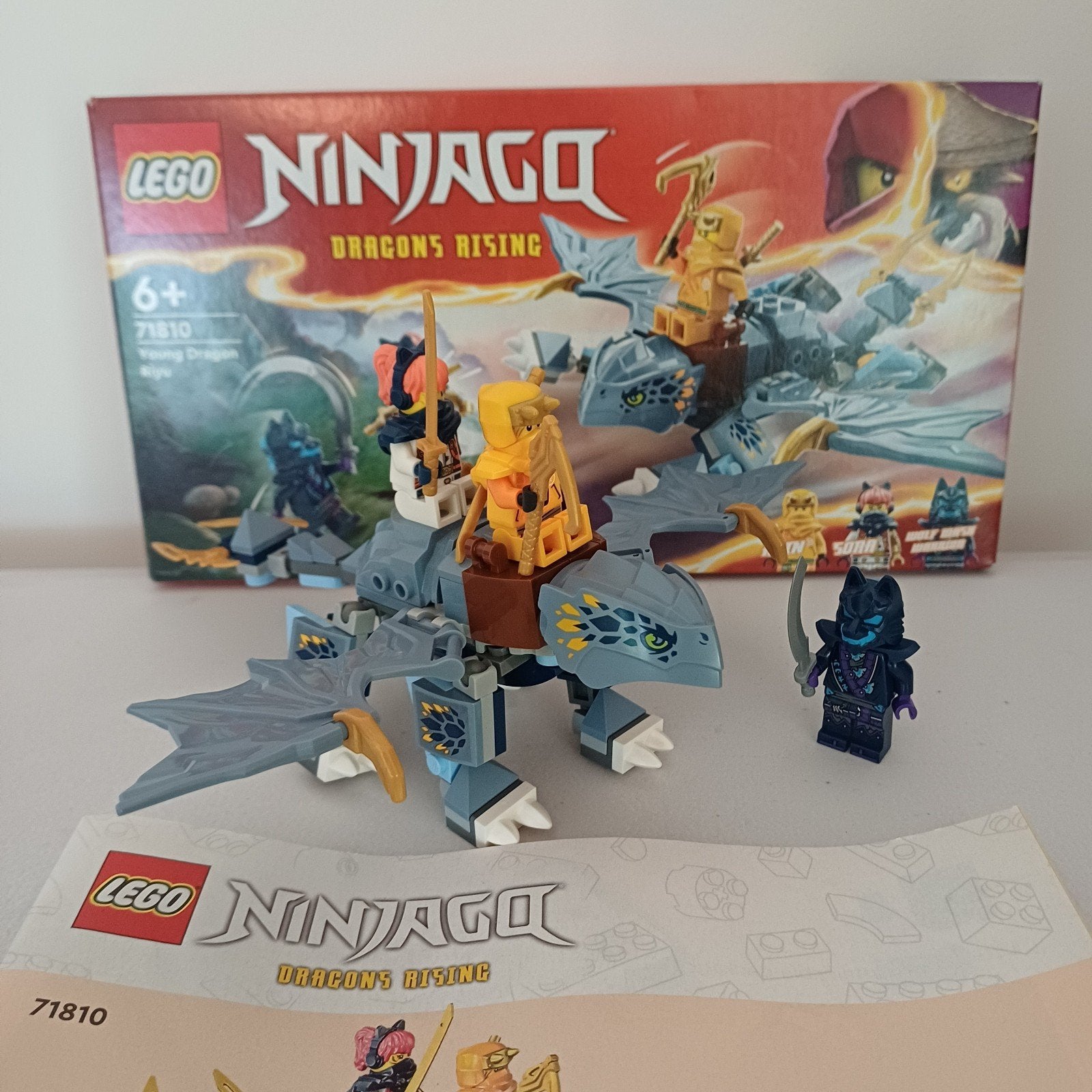 LEGO Ninjago 71810 Jonge Draak Riyu - Compleet, Lego, Ophalen of Verzenden, Zo goed als nieuw, Ninjago