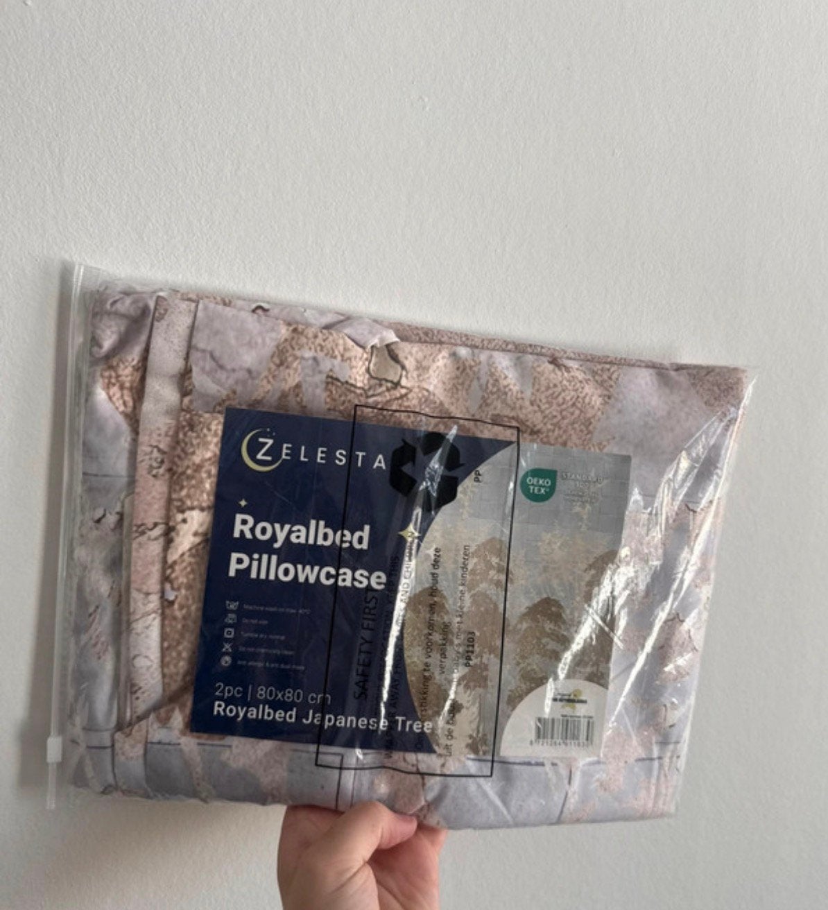 zelesta kussenslopen japanse three, Ophalen of Verzenden, Nieuw, Tweepersoons, Kussen
