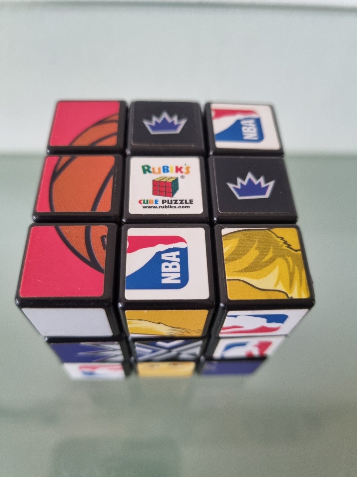 Orig,2002,RUBIK'S CUBE NBA EDITIE BASKETBAL DRAAIPUZZEL, Inw, Ophalen of Verzenden, Zo goed als nieuw, Rubik's of 3D-puzzel