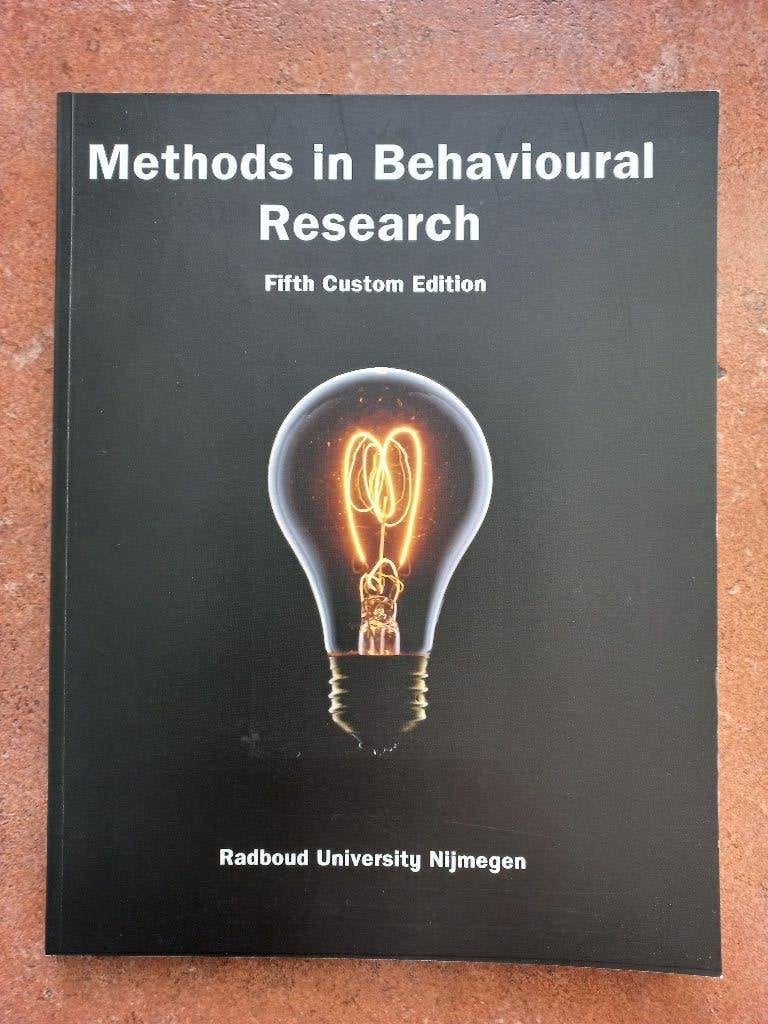 methods in behavioural research, Ophalen of Verzenden, Zo goed als nieuw