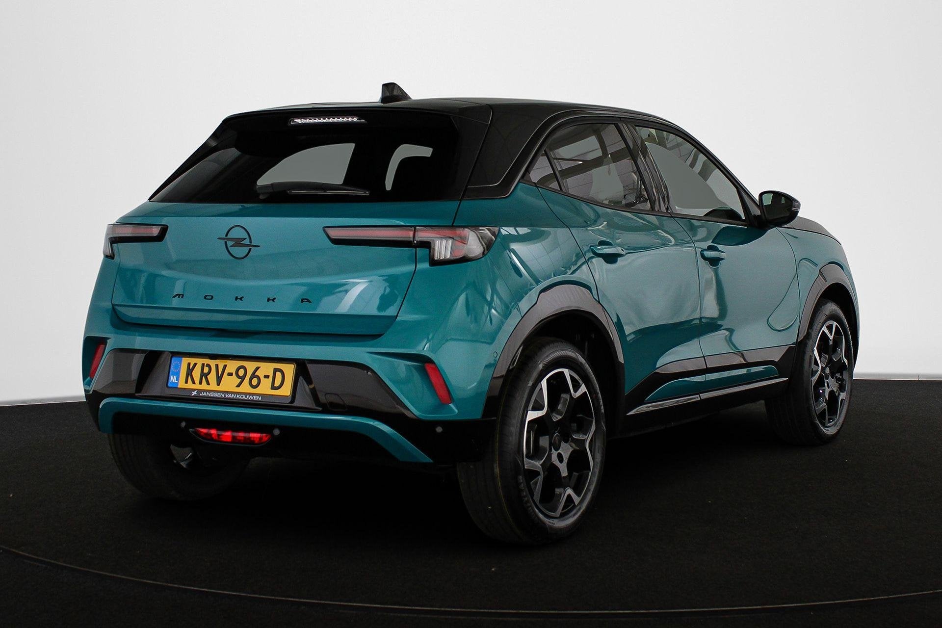Opel Mokka Electric Ultimate 54 kWh 19" Massage Achteruitrij, Auto's, 402 km, Zwart, 156 pk, Mokka-e