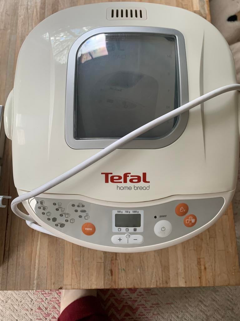Broodbak machine van tefal, Ophalen, Gebruikt, Zonder timer, 400 tot 800 gram deeg