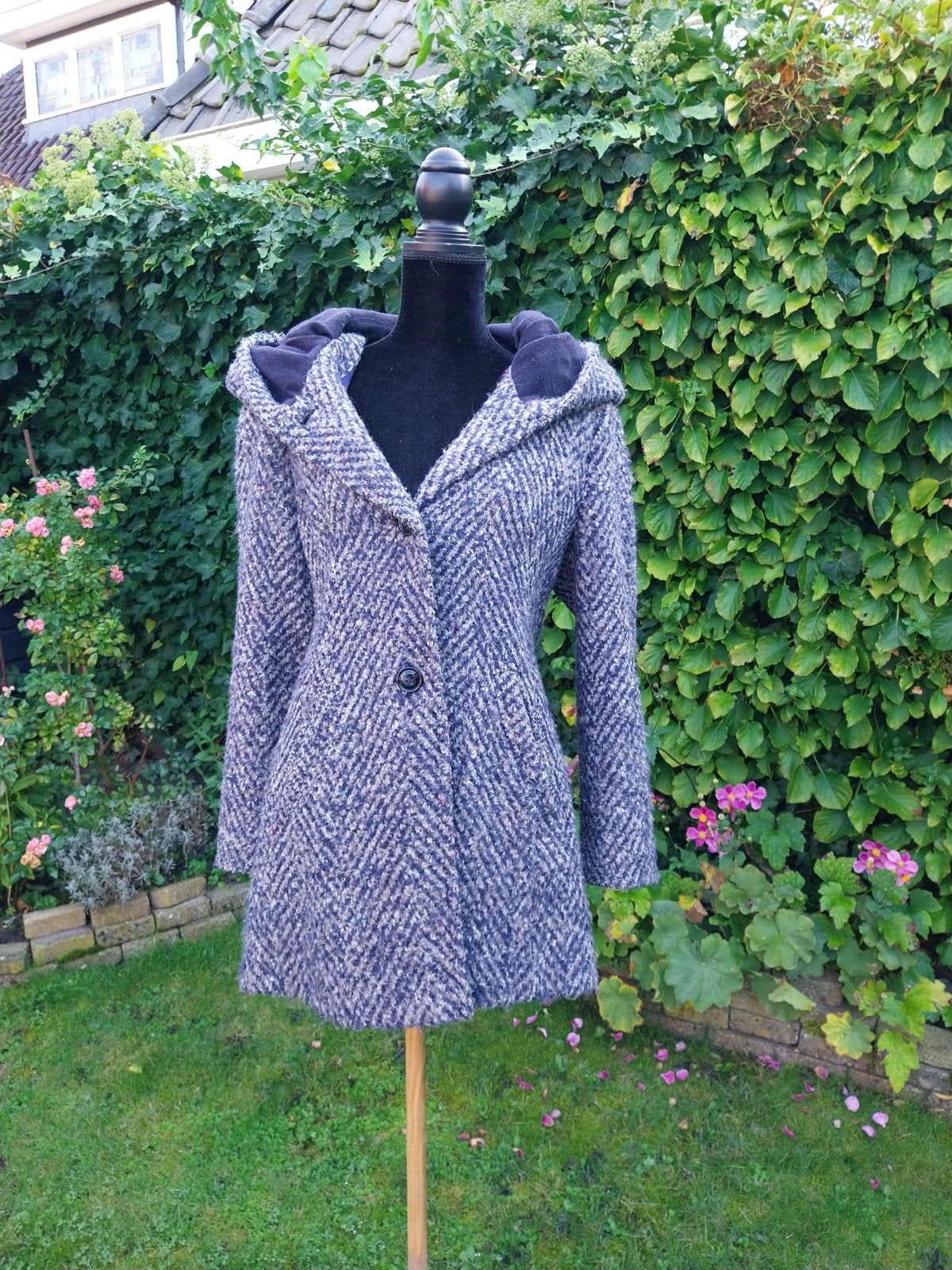 Gil Bret Limited Edition Wollen Jas Maat 38, Kleding | Dames, Maat 38/40 (M), Blauw, Ophalen of Verzenden, Gil Bret