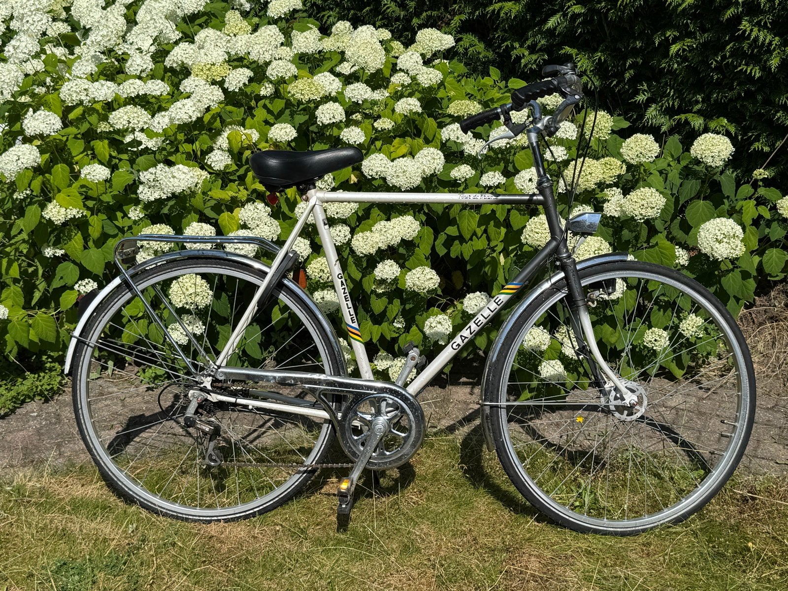 Unieke Gazelle Tour de France Jaren '80 - Retro Fiets, Ophalen, Gebruikt, Velgrem, Versnellingen