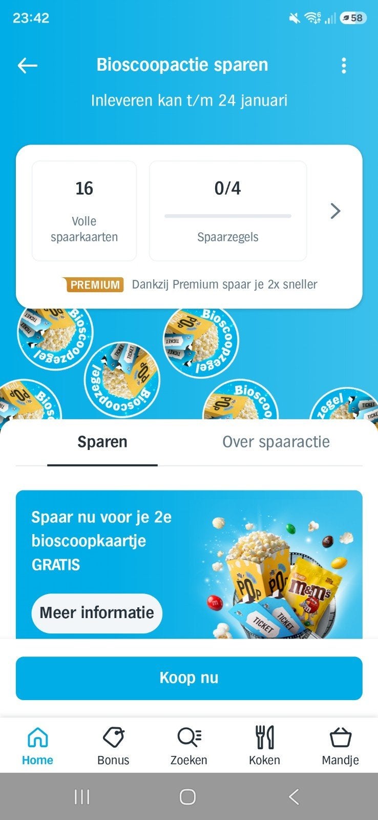 AH Bioscoop actie! nog 10 beschikbaar, Tickets en Kaartjes, Eén persoon, Kortingskaartje