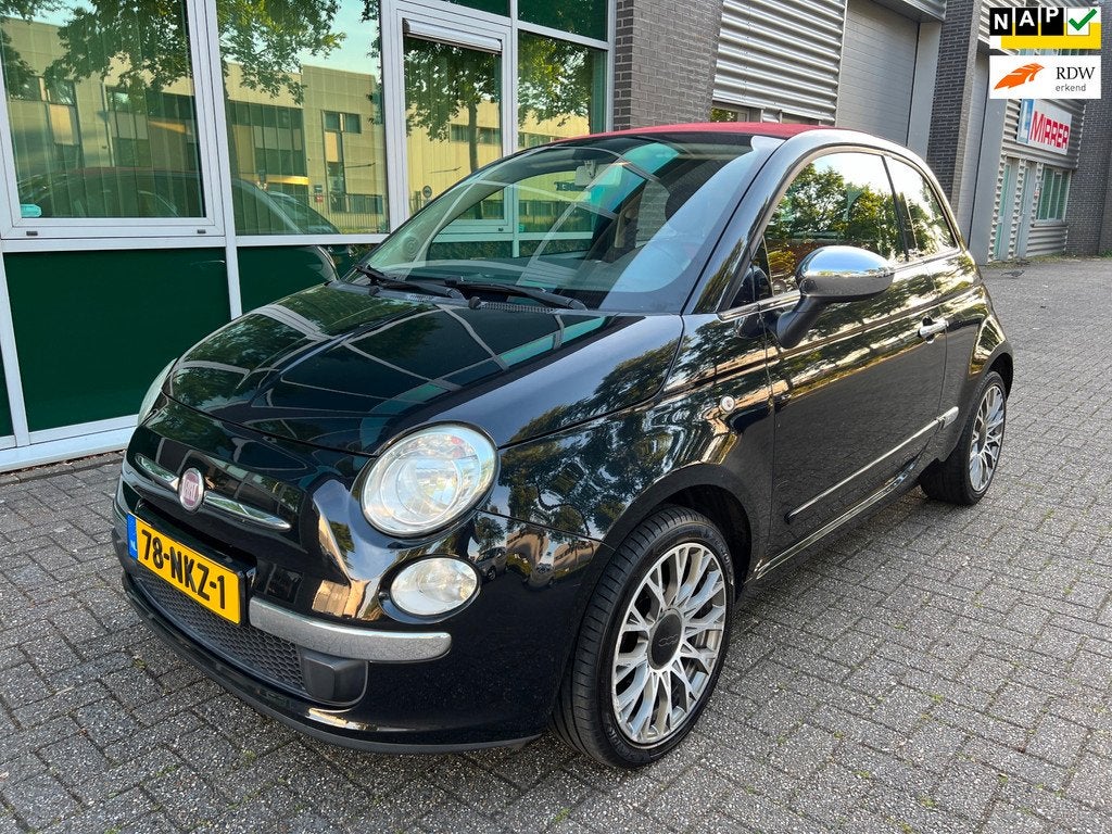 Fiat 500 C 1.2 - AUTOMAAT - CABRIO - NIEUWE APK !, Auto's, Fiat, Euro 5, Gebruikt, 4 cilinders, Cabriolet