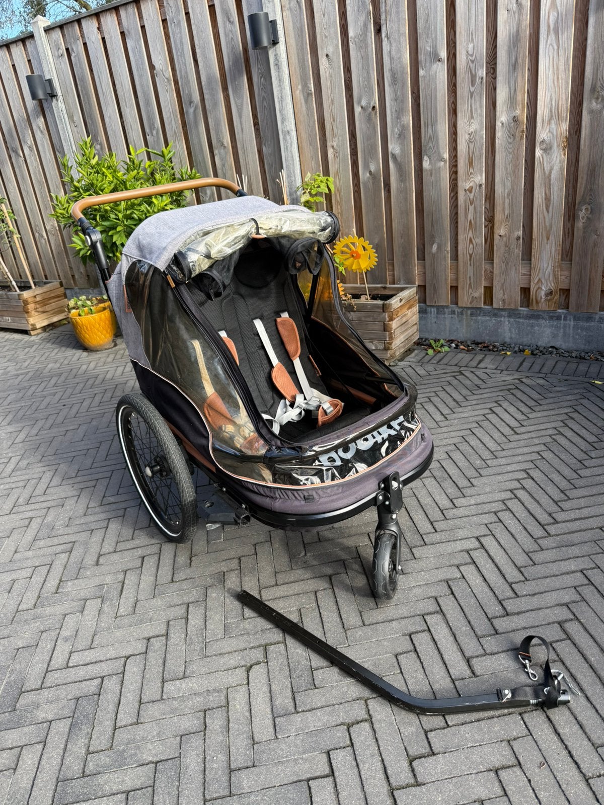 Bobike fietskar BOBIKE AANHANGWAGEN 2 IN 1, Fietsen en Brommers, Ophalen, Zo goed als nieuw, Kinderkar, 40 tot 60 kg