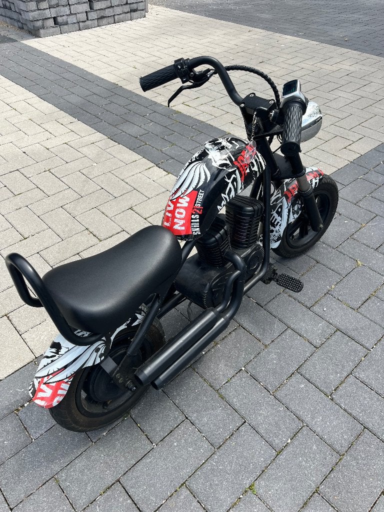 Mini harley Elektrische kindermotor kinder motor e-bike, Ophalen, Zo goed als nieuw