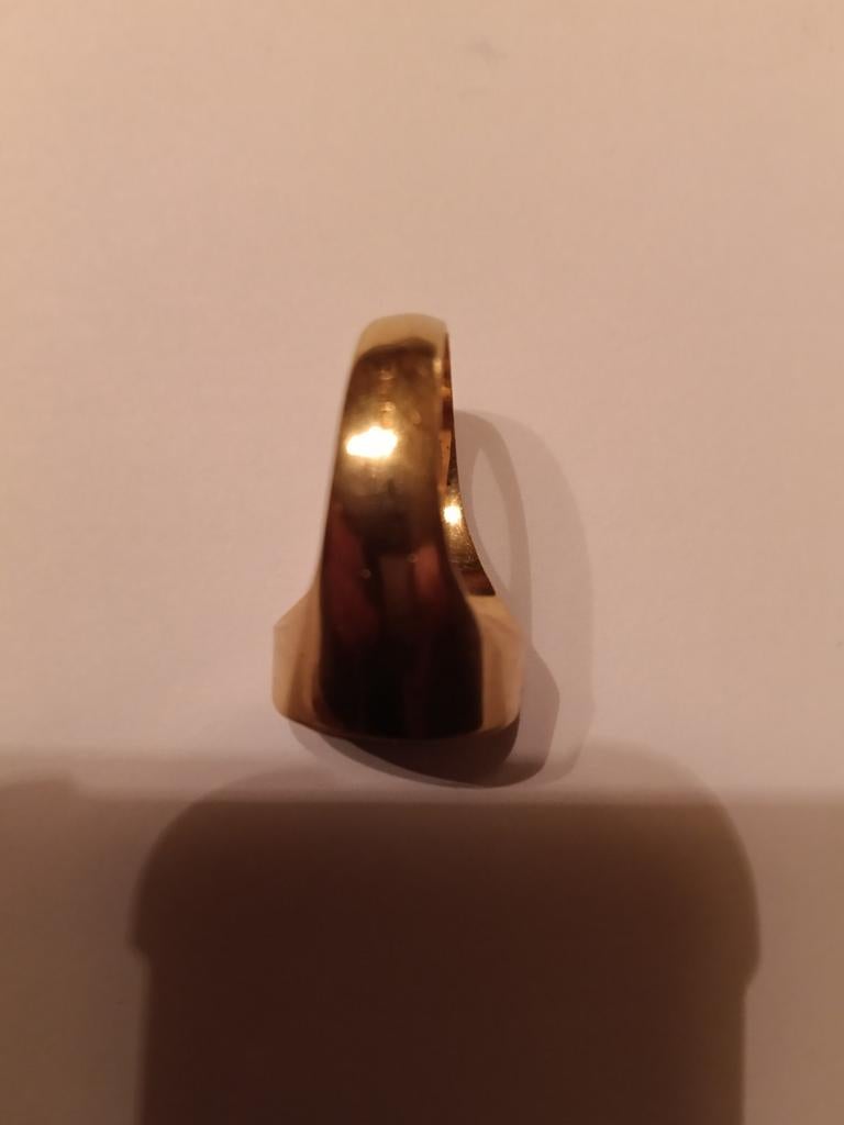 Zegelring, Sieraden, Tassen en Uiterlijk, Ringen, Ophalen, 20 of groter, Heer, Zo goed als nieuw