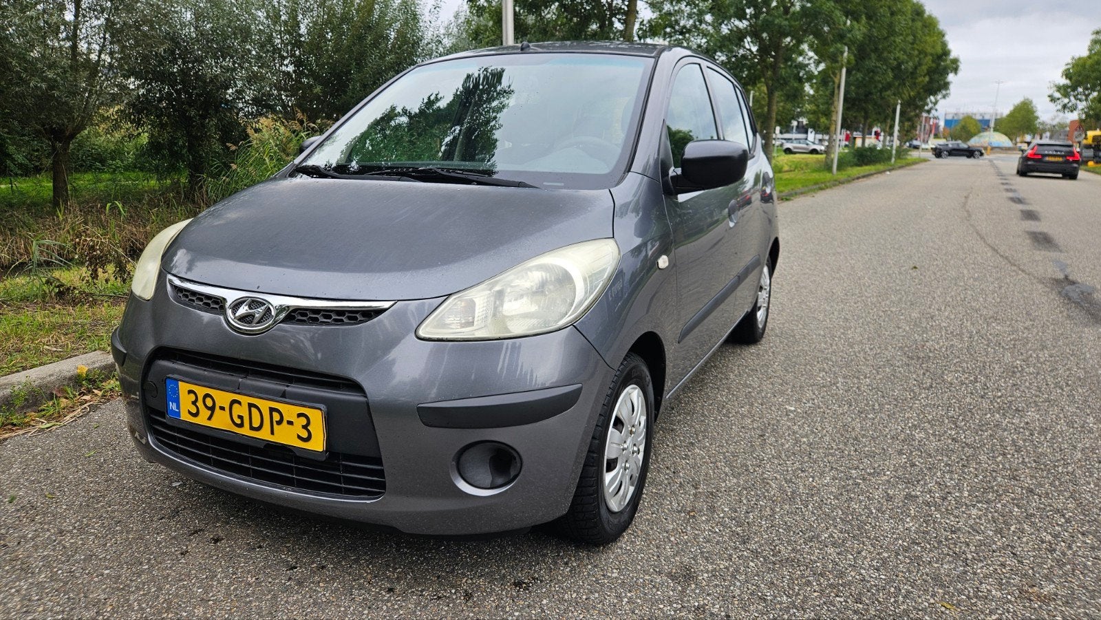 Hyundai i10 1.1 I 5DR 2008 Grijs, Auto's, Voorwielaandrijving, Stof, 4 cilinders, 400 kg