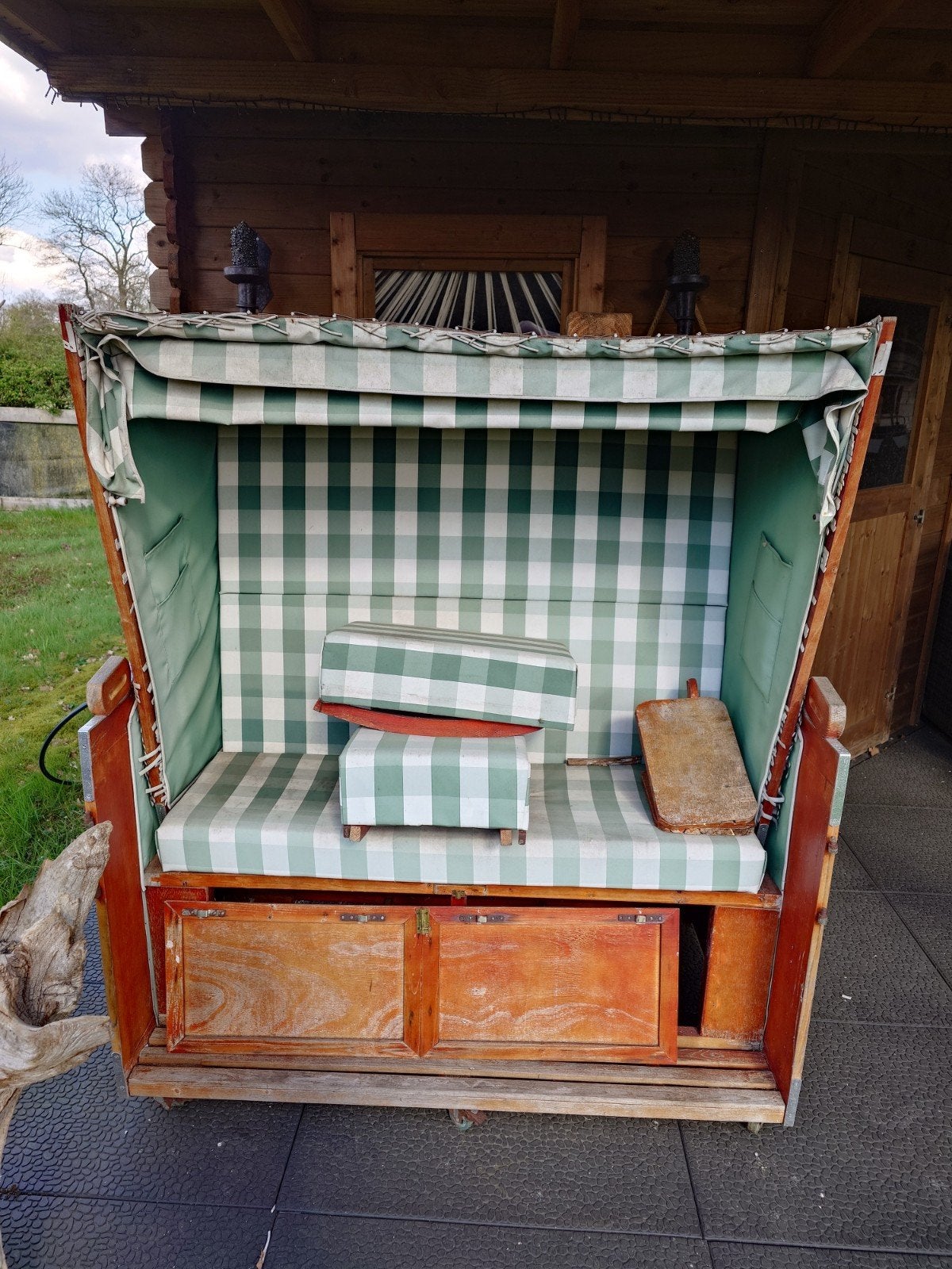Strandkorf - opknapper, Gebruikt, Bank, Loungeset, Wicker