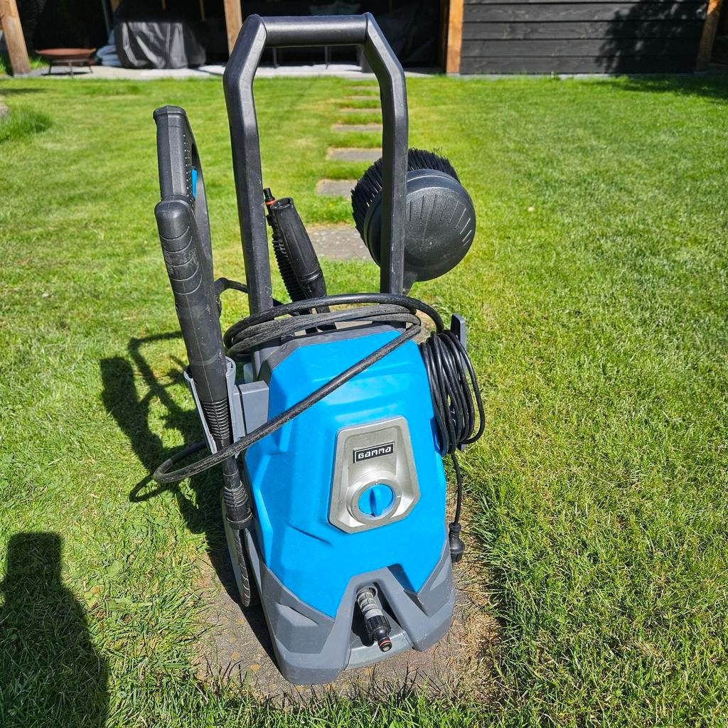 GAMMA HDR-130 hogedrukreiniger met accessoires, Ophalen, Gebruikt, Met autostop en -start, Gamma