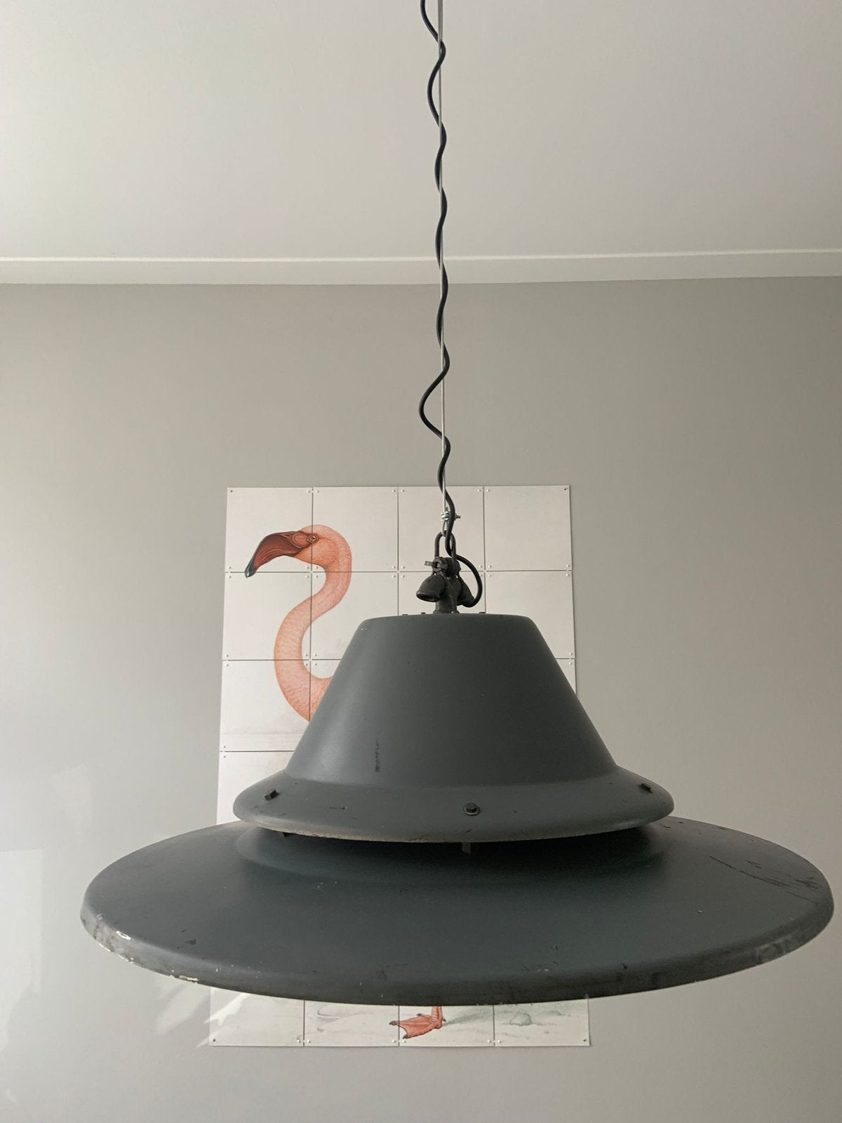Hanglamp industrieel Tesla, Ophalen, Zo goed als nieuw