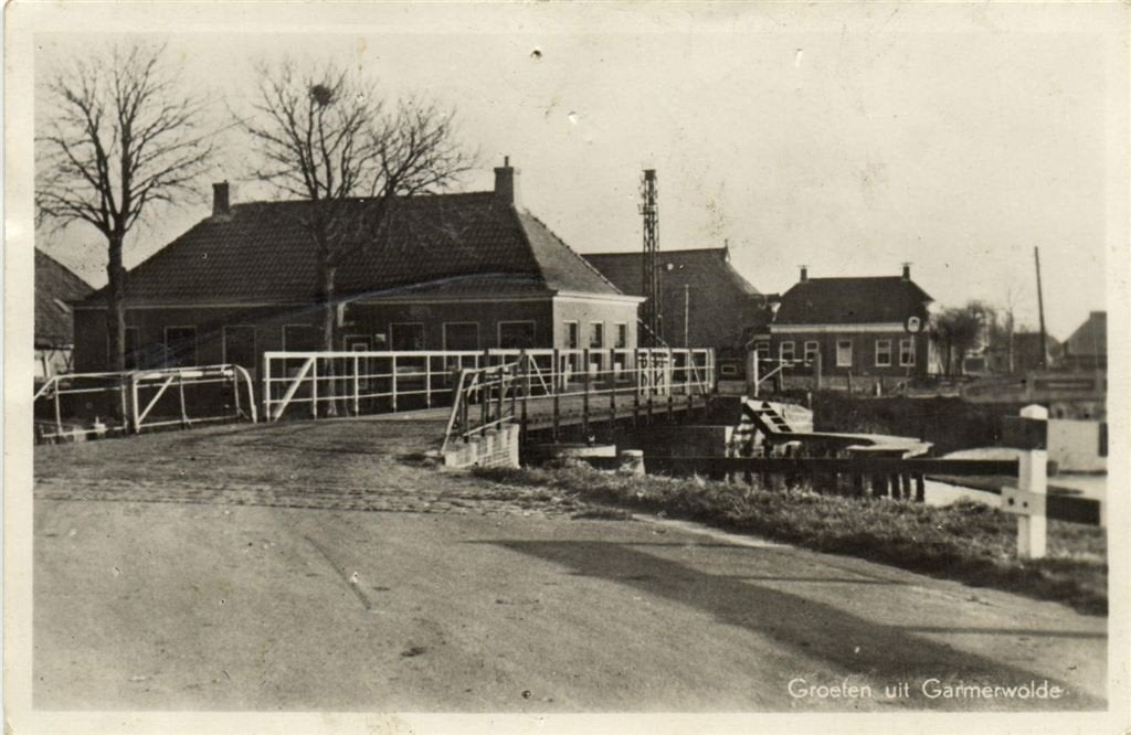 Groeten uit Garmerwolde - dorpsgezicht - B-keus - 1958 gelop, Ophalen of Verzenden, 1940 tot 1960, Gelopen, Groningen