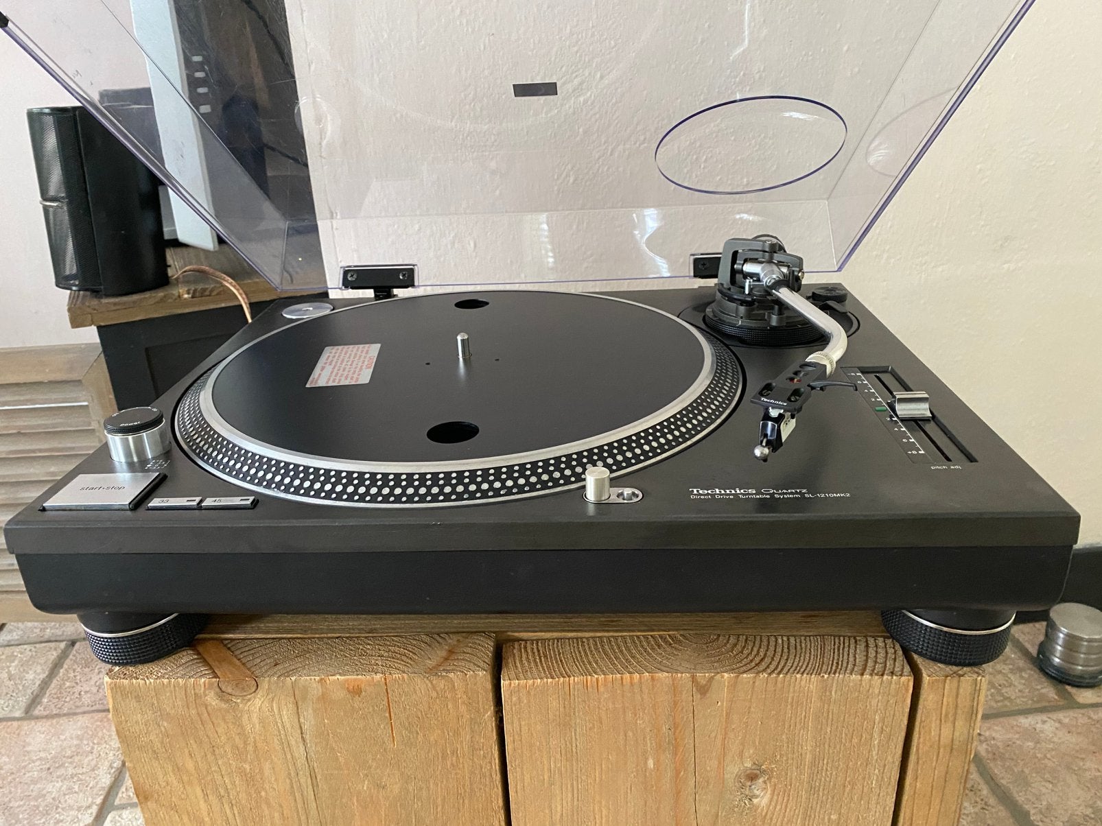Technics SL-1210MK2 Platenspeler, Ophalen, Gebruikt, Pitch-regelaar, Platenspeler