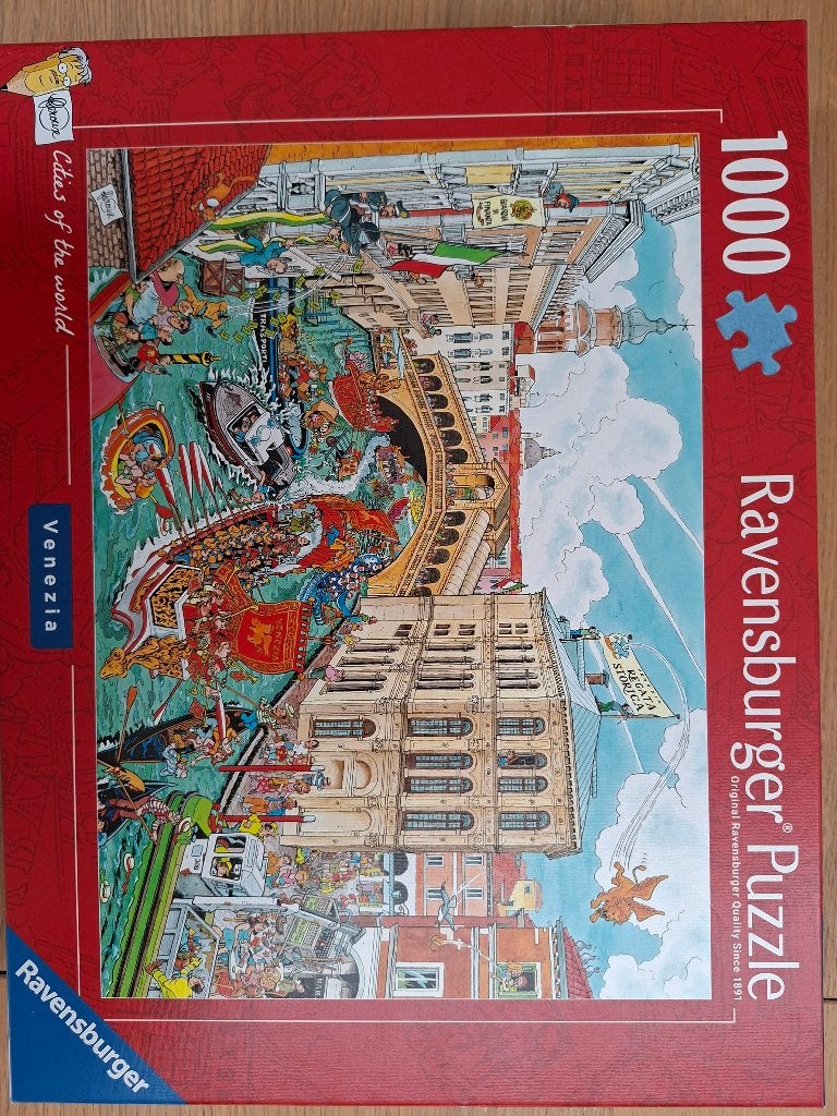 Ravensburger puzzel 1000 stukjes cities of the world Venetie, Ophalen of Verzenden, 500 t/m 1500 stukjes, Zo goed als nieuw