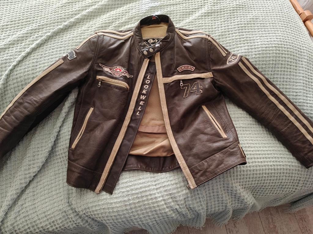 Lederen motorjas Heren., Motoren, Kleding | Motorkleding, Ophalen of Verzenden, Tweedehands, Heren, Jas | leer
