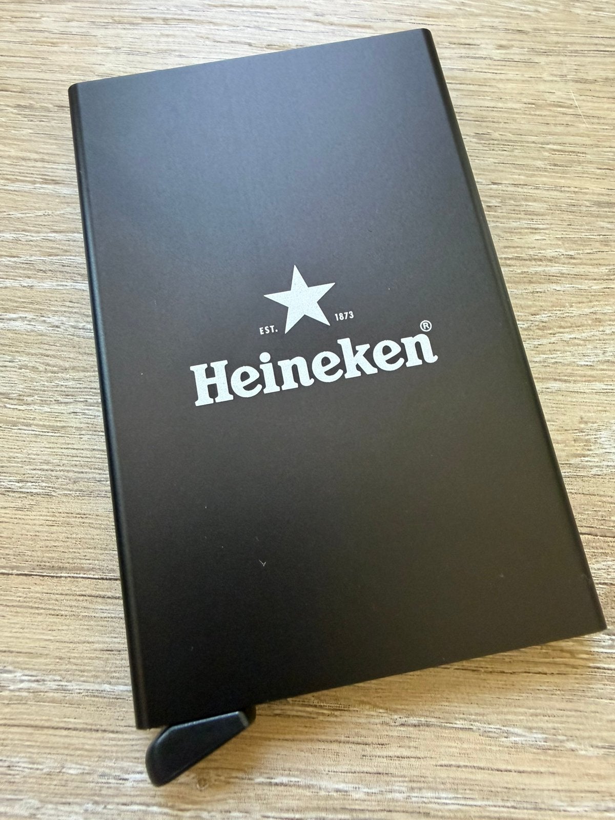 Heineken Secrid Pasjeshouder limited edition., Ophalen of Verzenden, Nieuw, Zwart, Overige merken