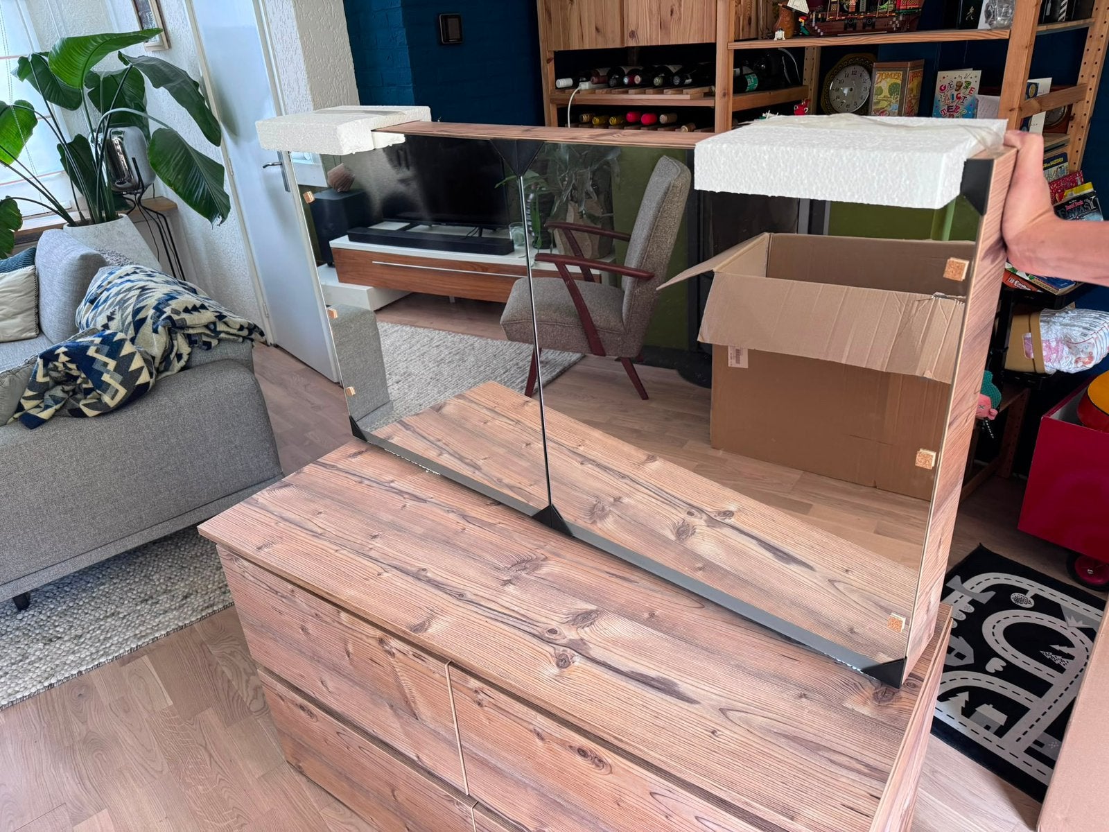 Primabad spiegelkast, nieuw in doos, 120x65x10,5, Ophalen, Spiegelkast, 100 tot 150 cm, Nieuw