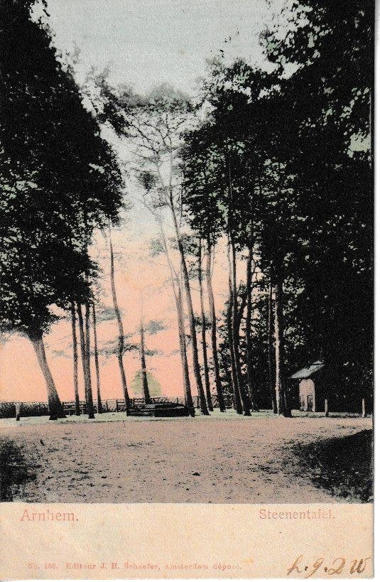 ARNHEM - STEENENTAFEL, Ophalen of Verzenden, Voor 1920, Gelopen, Gelderland
