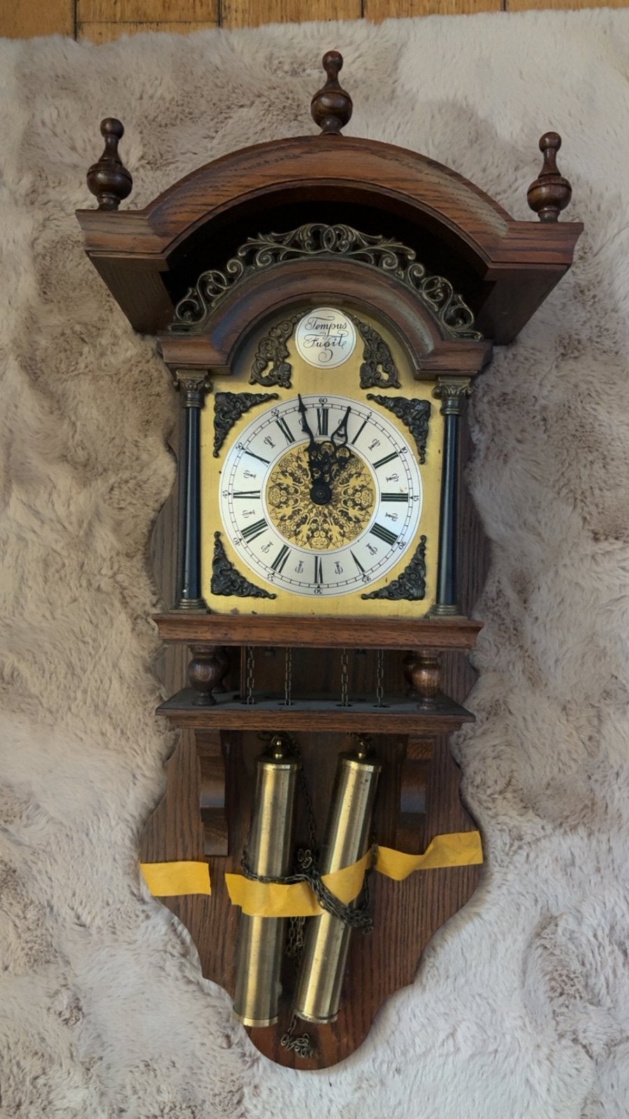 Wandklok, Ophalen