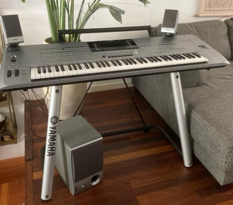 COMPLEET: Yamaha Tyros 5 XXL - 76, speakers, standaard, Ophalen, Yamaha, Zo goed als nieuw, Aanslaggevoelig