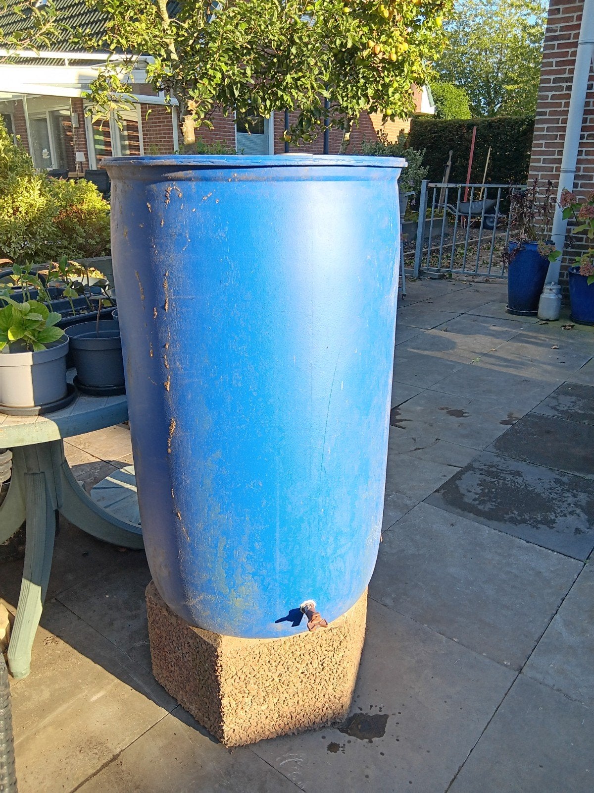 Regenton, Tuin en Terras, Ophalen, Kunststof, Gebruikt, Met kraantje