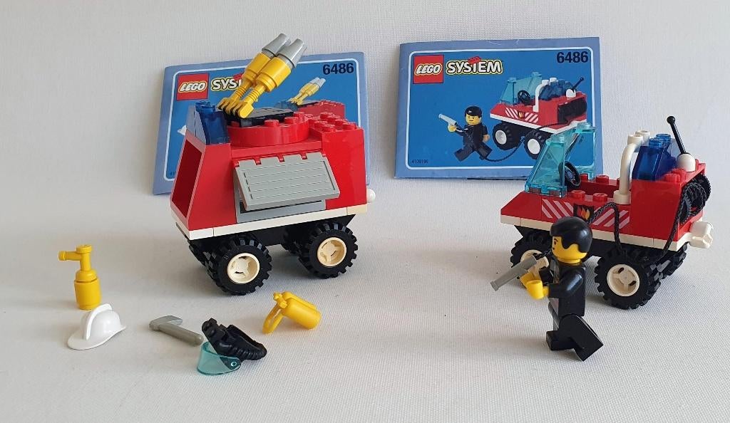 6486 Town Jr. Fire Engine, Ophalen of Verzenden, Gebruikt, Complete set, Lego