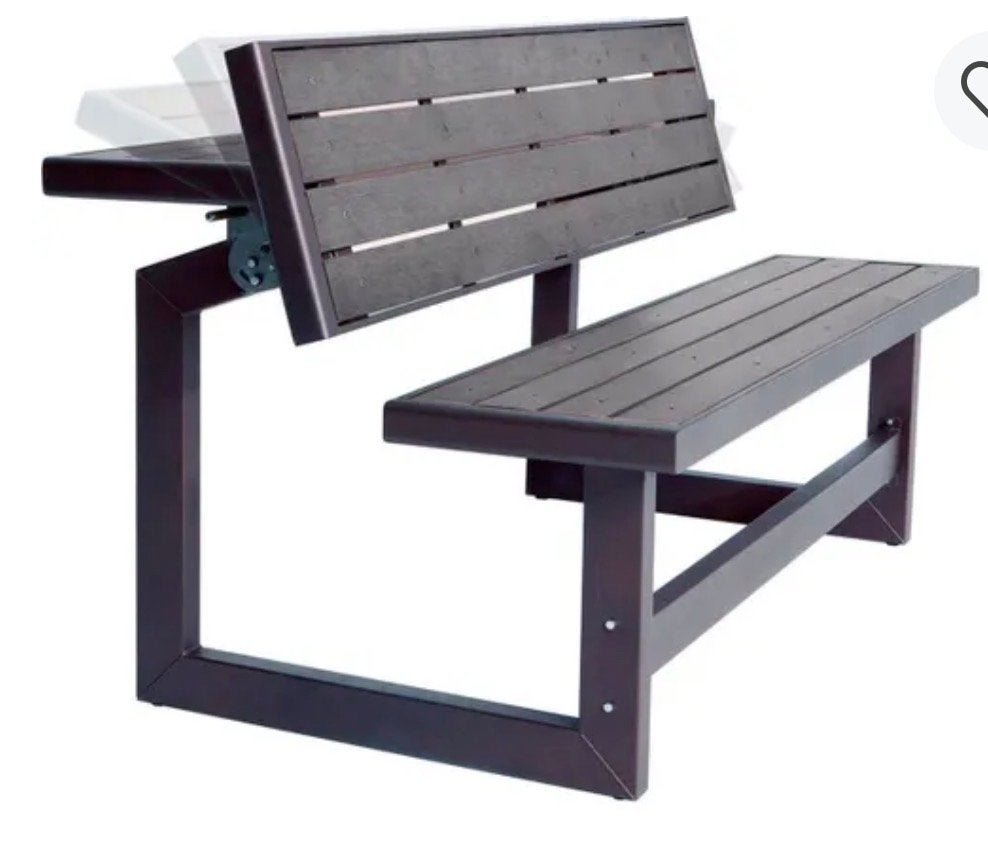 Inklapbare tuintafel / tuinbank ideaal voor kleine tuin, Tuin en Terras, Tuinbanken, Ophalen, Gebruikt, Metaal