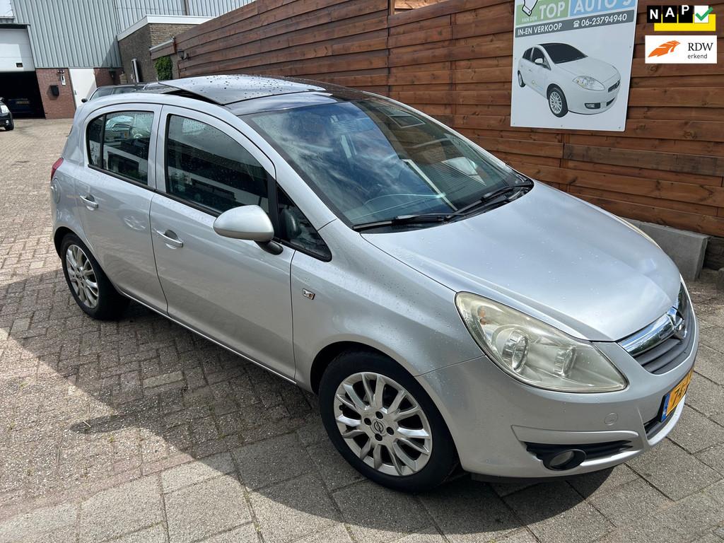 Opel Corsa 1.4-16V Enjoy panorama zeer nette auto!, Auto's, Voorwielaandrijving, 1063 kg, Gebruikt, 4 cilinders