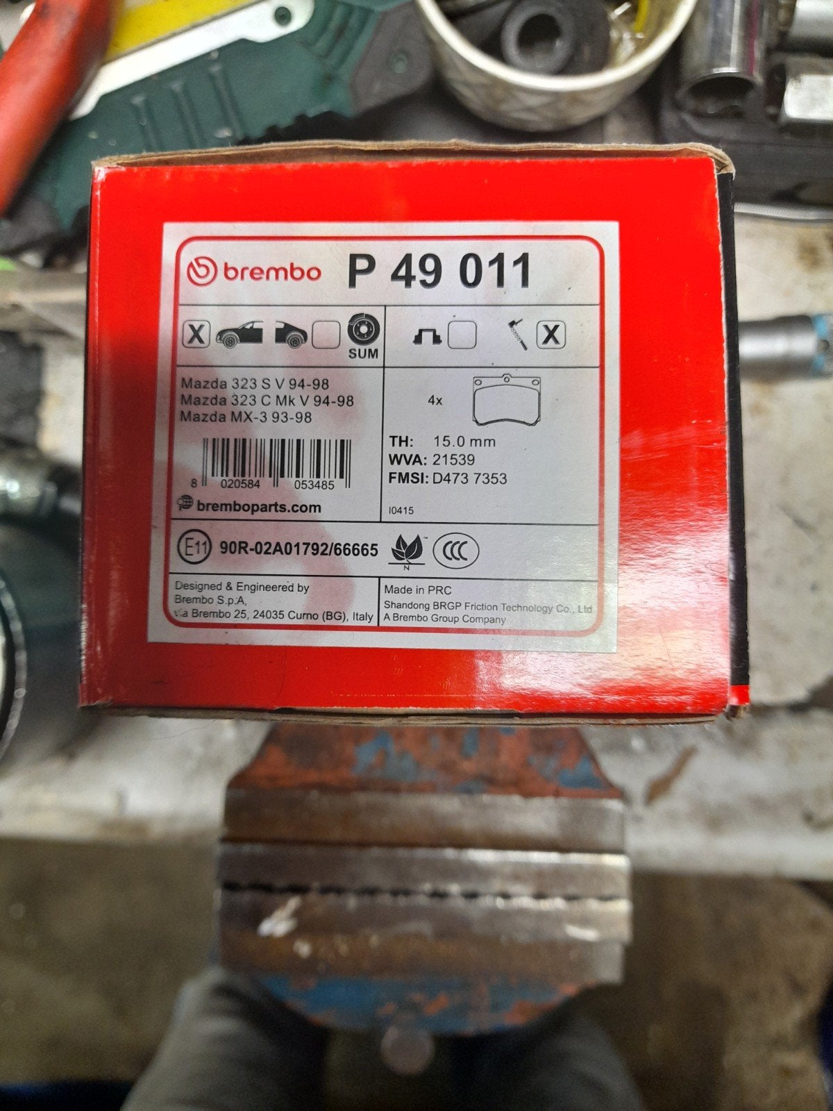 Brembo remblokken voor Mazda 323 S V, 323 C Mk V, MX-3, Ophalen of Verzenden, Nieuw, Mazda
