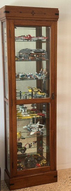 Vitrinekast, Huis en Inrichting, Ophalen, 200 cm of meer, 50 tot 100 cm, Zo goed als nieuw