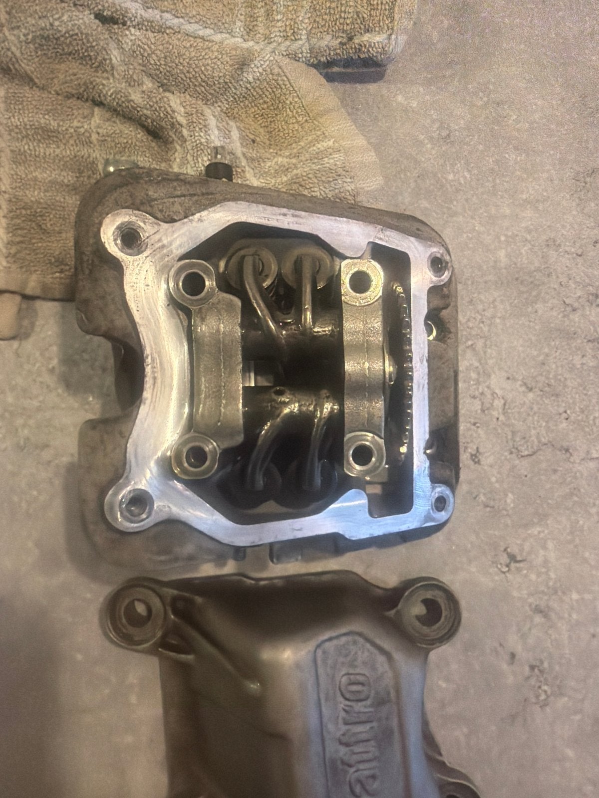 Cilinder kleppenkop Piaggio Vespa - Gebruikt, Ophalen of Verzenden, Gebruikt, Cilinder, Piaggio