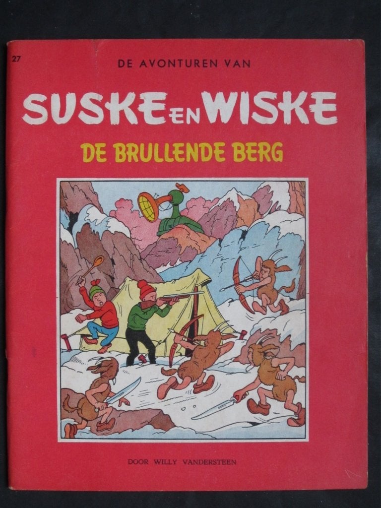 Suske en Wiske: de brullende berg (Vlaams ongekleurd 1960), Gelezen, Verzenden, Willy Vandersteen, Eén stripboek