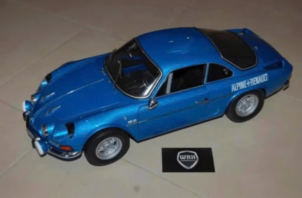 !! TOP DEAL !! 1:8 RENAULT ALPINE A110 blue Altaya BUILT WRH, Ophalen, Zo goed als nieuw, 1:5 t/m 1:8, Auto