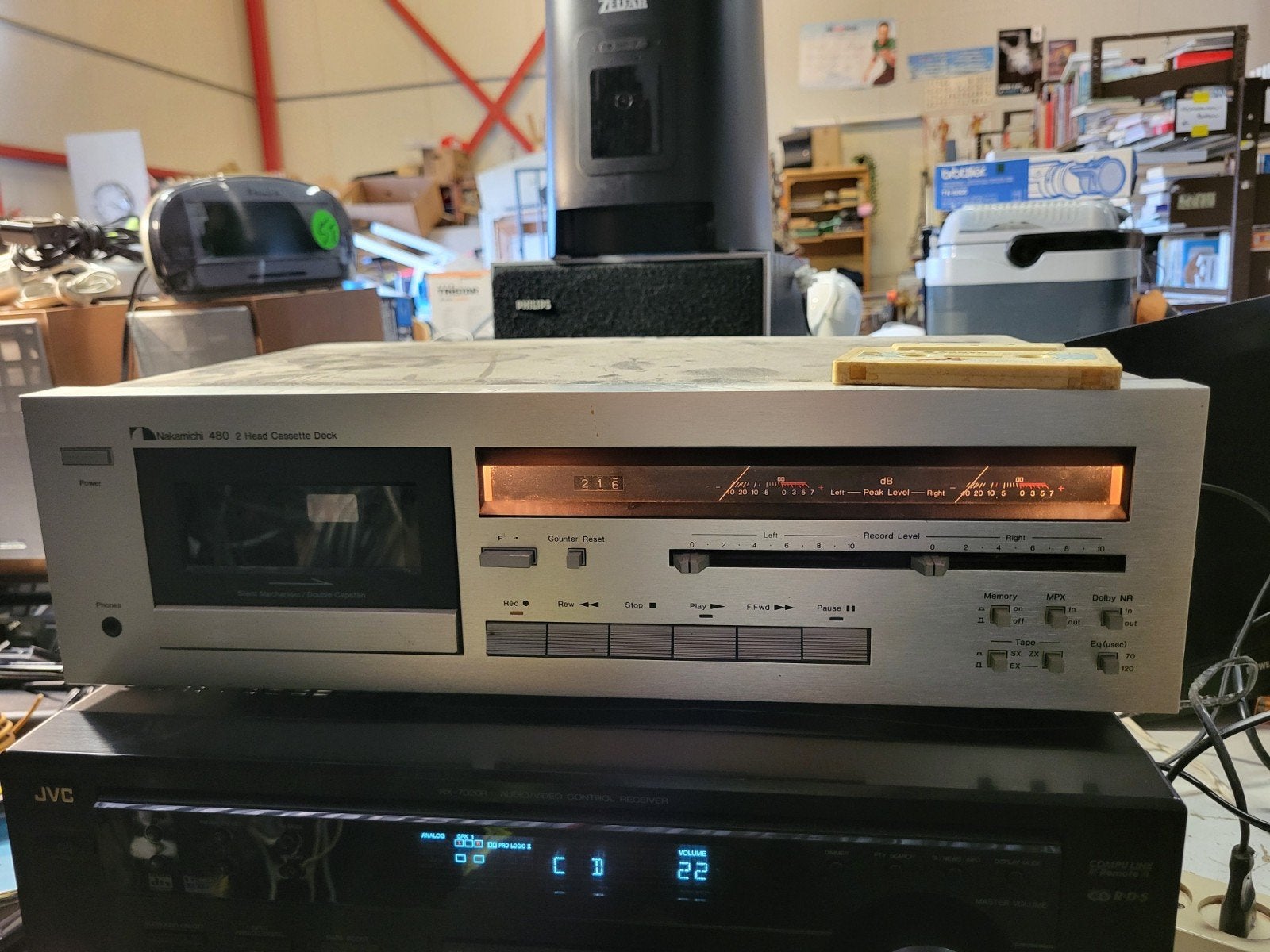 Nakamichi 480 Cassettedeck - Defect, Audio, Tv en Foto, Ophalen of Verzenden, Enkel, Overige merken