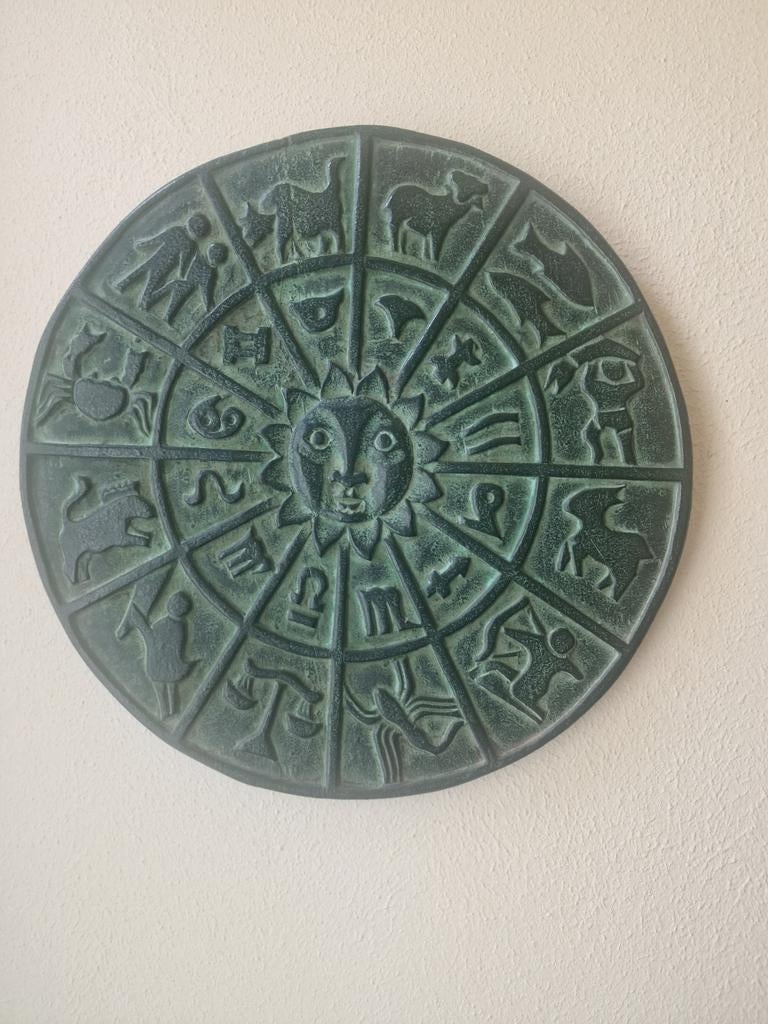 Zodiac Wanddecoratie - Sterrenbeeld Plaque, Antiek en Kunst, Ophalen