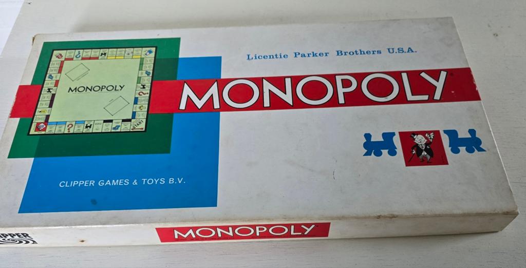 Vintage Monopoly Bordspel - Clipper Games & Toys B.V., Vijf spelers of meer, Ophalen of Verzenden, Gebruikt, Clipper Games & Toys B.V.