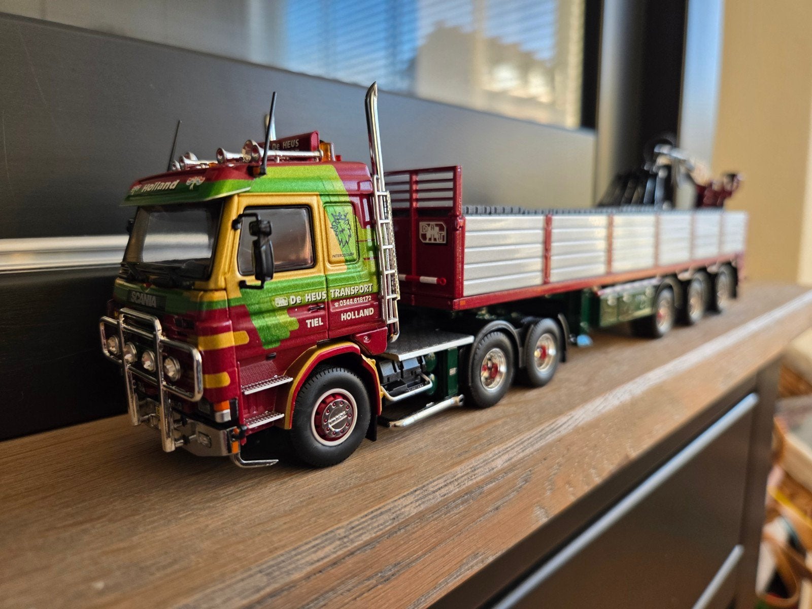 Tekno Scania 143 De Heus, Ophalen of Verzenden, Nieuw, Bus of Vrachtwagen, Tekno