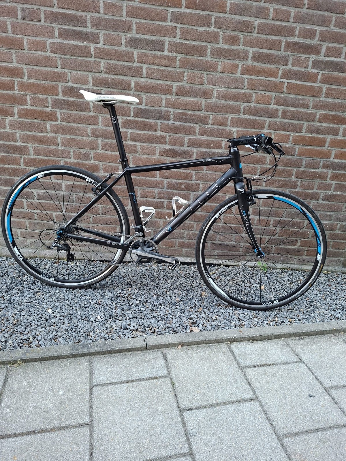 Cube gravellbike met rechtstuur te koop, Fietsen en Brommers, Fietsen | Racefietsen, Gebruikt, Carbon, Meer dan 20 versnellingen