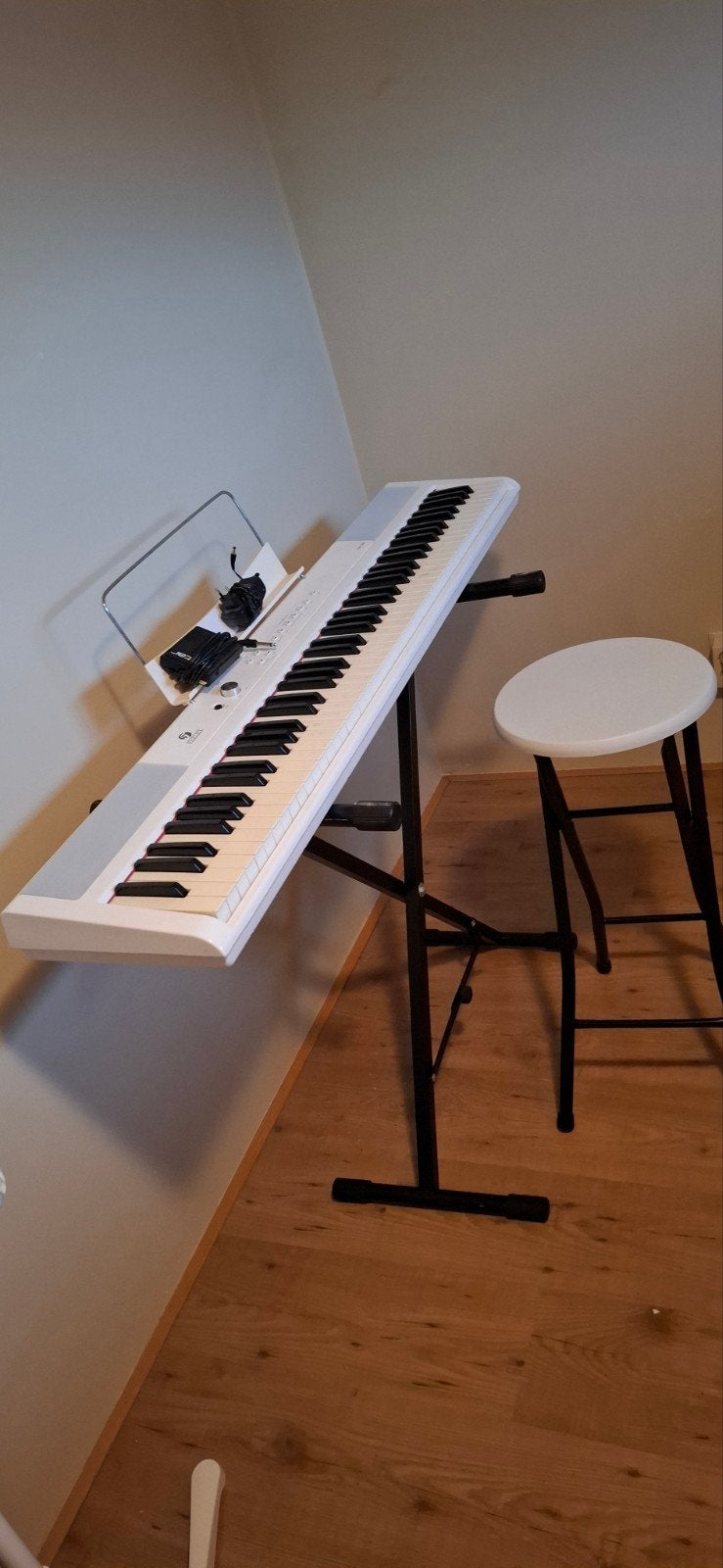 Fazley FSP-200 digitale piano met standaard & kruk, Ophalen, Gebruikt, Wit, Piano