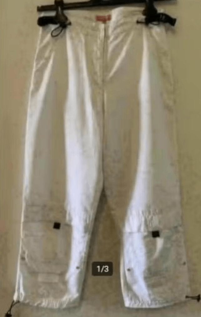 Witte zomerbroek, dunne broek; maat S; O'Bleu fresh girls, Kleding | Dames, Wit, Ophalen of Verzenden, Zo goed als nieuw, Driekwart