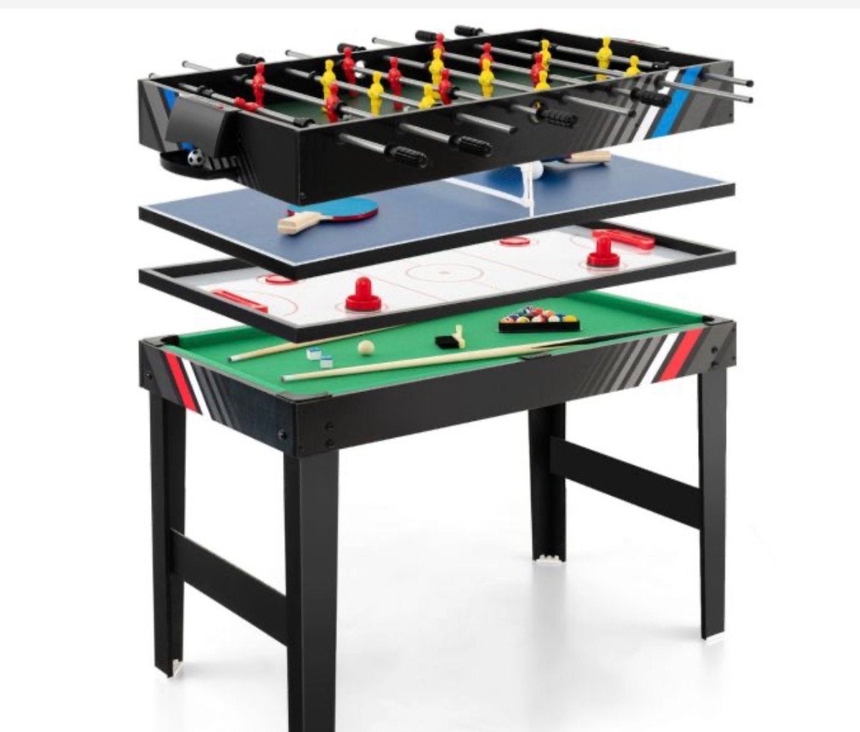 Nieuwe 4-in-1 Voetbaltafel / Multi-game Tafel, Ophalen of Verzenden, Nieuw