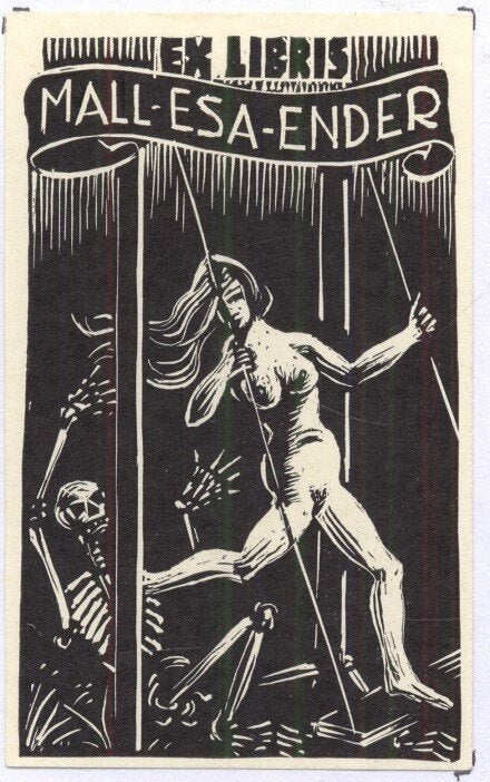 1347 Ex Libris Nederland : Dirk van Luijn, z.j., Verzenden, Ex libris