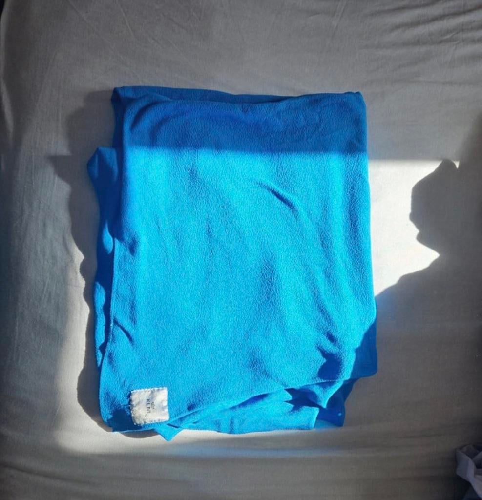 Vintage KLM Vliegtuig Deken - Blauw Fleece, Ophalen, Gebruikt
