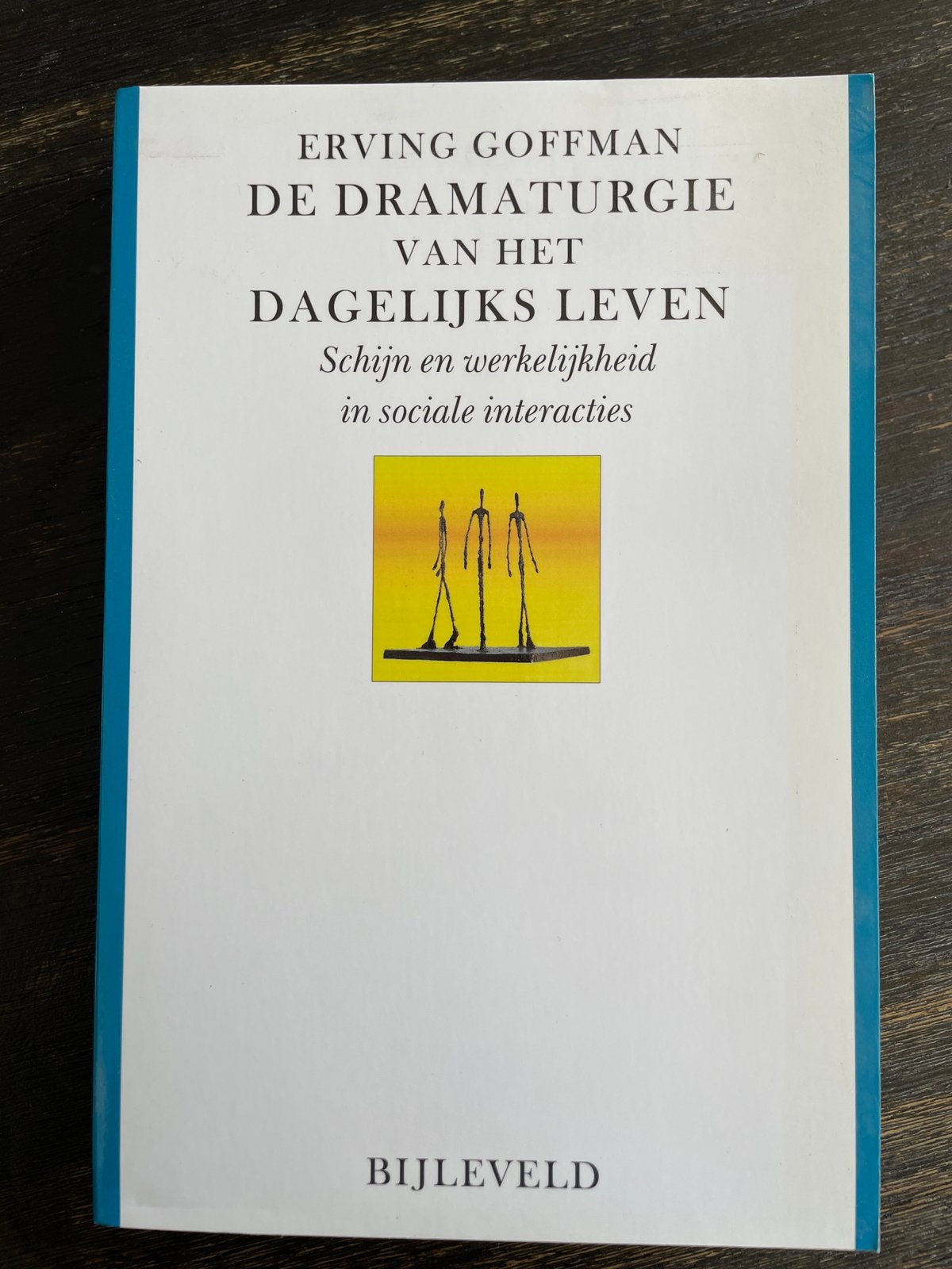 Erving Goffman - De Dramaturgie van het Dagelijks Leven, Ophalen of Verzenden, Zo goed als nieuw, Nederland