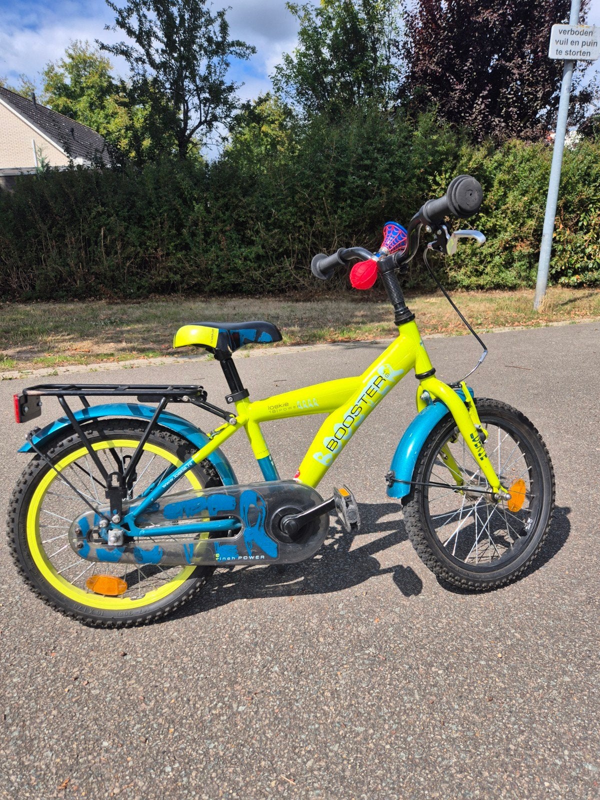Loekie Booster 16 inch kinderfiets, Ophalen, Terugtraprem, Loekie, 16 tot 20 inch